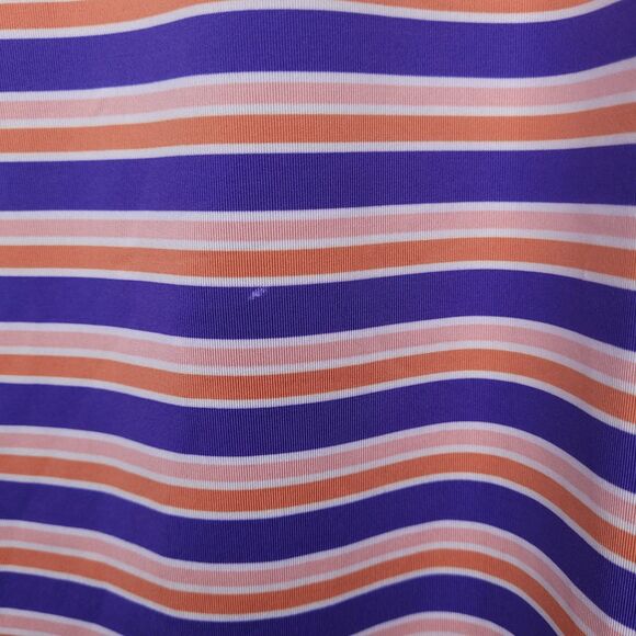 Southern Marsh Polo Shirt Mens Medium Striped Purple, Orange - Picture 4 of 13